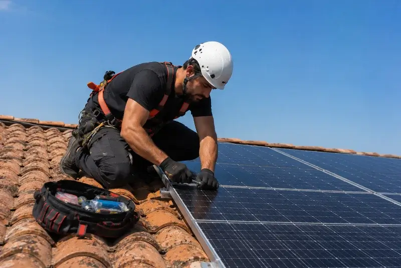 Maintenance et monitoring de panneaux solaires à la Sauzière-Saint-Jean