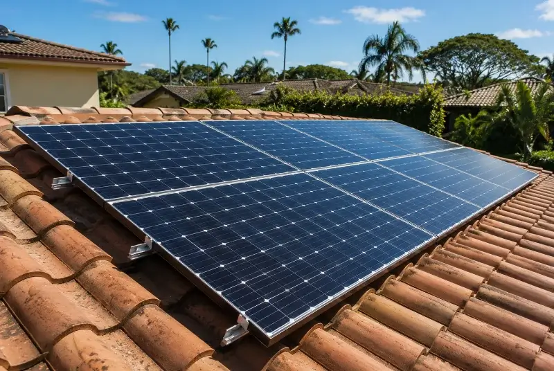 Installation de panneaux solaires à la Sauzière-Saint-Jean